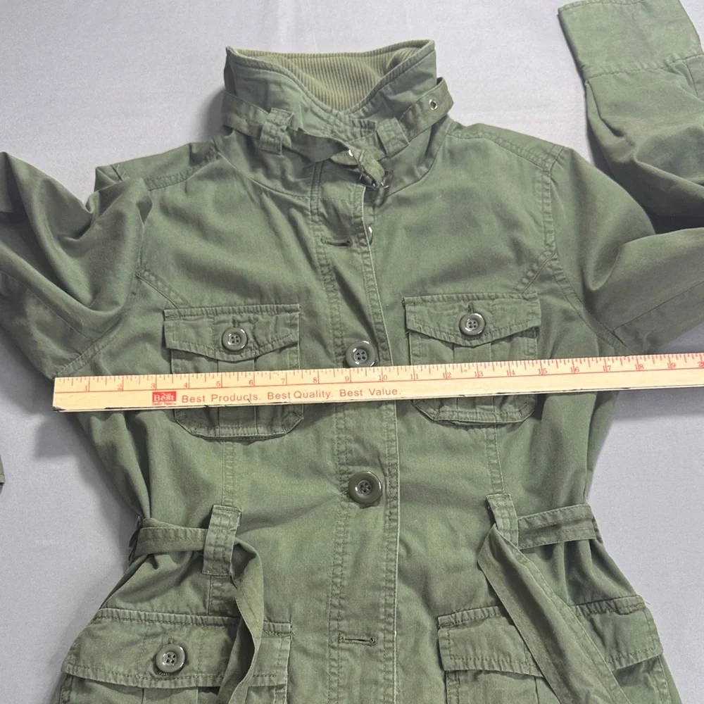 Forever 21 Olive Utility 100% cotton Jacket Size M‎